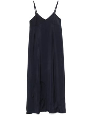 Societe Anonyme Abito Midi Con Applicazione - Blu
