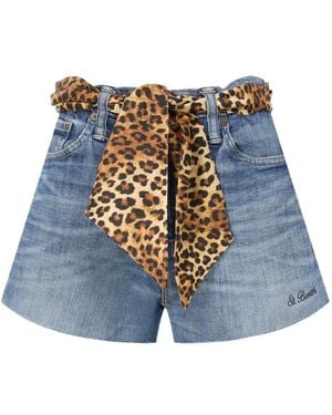 MC2 Saint Barth Arizona Mini Denim Shorts - Blue