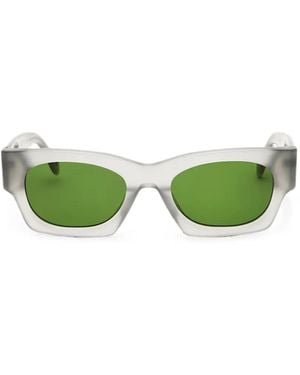 Palm Angels Thick-Frame Sunglasses - Green