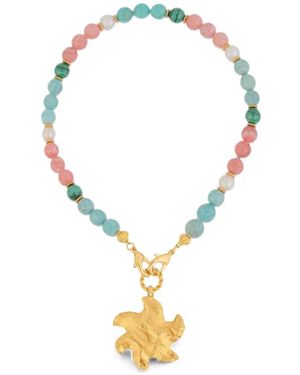 Sylvia Toledano Multi-Stone Star-Pendant Necklace - Metallic