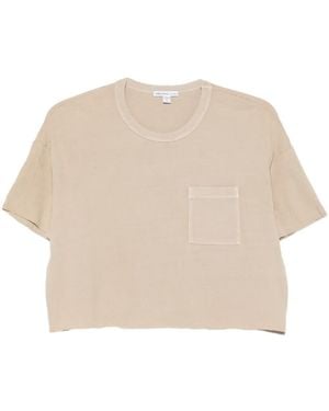 James Perse Pocket Cropped T-Shirt - Natural