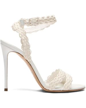 Casadei Avenida Julia Heeled Sandals - White
