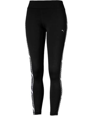 PUMA Feel It 7/8 Logo-Tape Leggings - Black