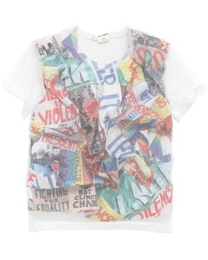 Comme des Garçons Graphic-Print T-Shirt - White