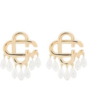 CASABLANCA Pearl-drop Earrings - Natural
