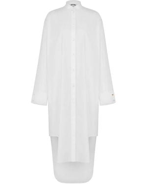 Moschino Button-Up Shirt Dress - White