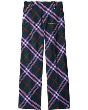 Burberry Vine Trousers For Fw23 - Blue