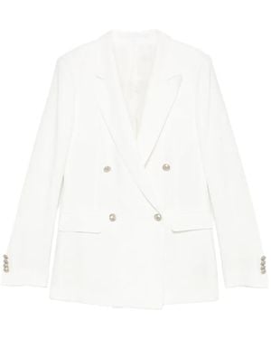 Tagliatore Double-Breasted Blazer - White