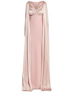 Rhea Costa Robe-Cape À Détail Torsadé - Pink