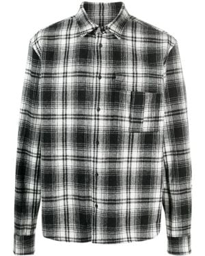 DSquared² Plaid-Check Shirt Jacket - Grey