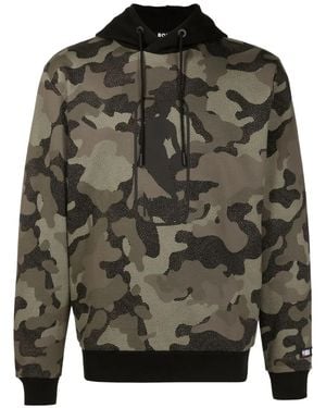BOSS X Nba Camouflage-Patterned Hoodie - Grey