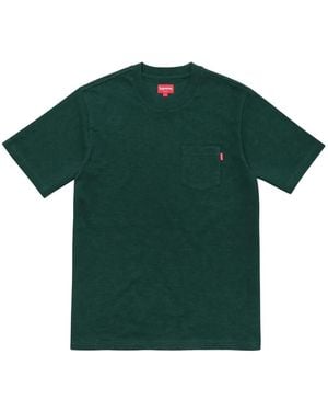 Supreme T-Shirt Pocket - Verde