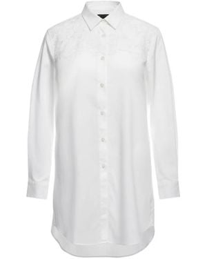 Comme des Garçons Chemise Longue À Empiècement En Dentelle - Blanc