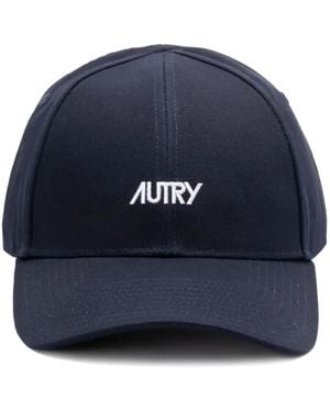 Autry Embroidered-Logo Baseball Cap - Blue