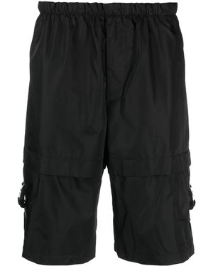 Givenchy 4G-Motif Slip-On Deck Shorts - Black
