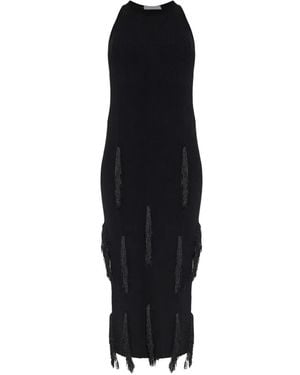 IRO Midi Fringe Dress - Black