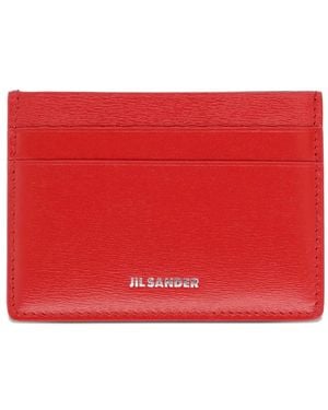 Jil Sander Pasjeshouder Met Logo-Stempel - Rood