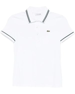 Lacoste Logo-Embroidered Polo Shirt - White