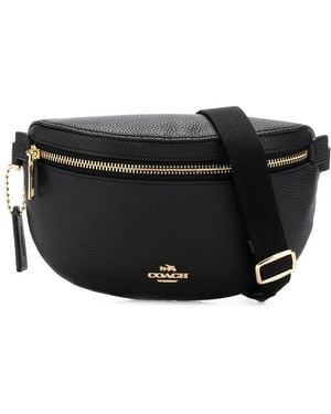 COACH Riñonera con cremallera - Negro