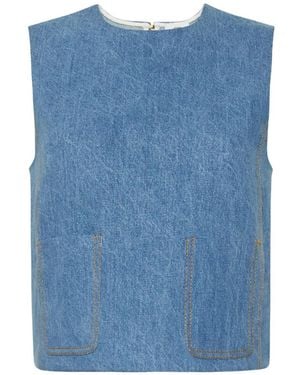 Adam Lippes Ludlow Top - Blue