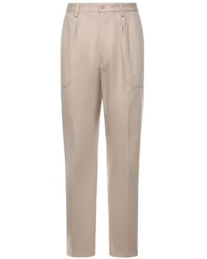Eleventy Pleated Pants - Natural