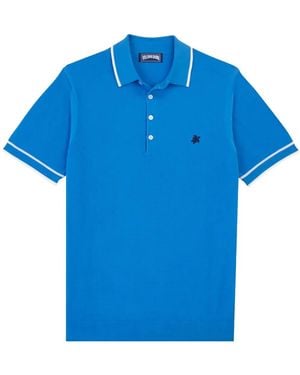 Vilebrequin Logo-Embroidered Polo Shirt - Blue