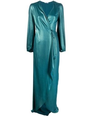 Parlor Crush Wrap Maxi Dress - Green