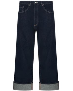 ICON DENIM Ross Turn-Up Cuff Jeans - Blue
