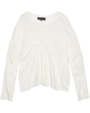 Edward Cuming Dart Langarmshirt - Weiß