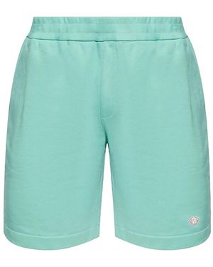 Versace Shorts With Patch - Blue