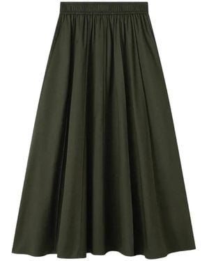 JOSEPH Falda Midi Manar Acampanada - Verde