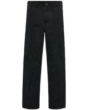 Maison Margiela Twisted Curved-Seam Trousers - Black