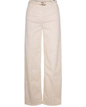 Liu Jo Jean À Taille Ceinturée - Blanc