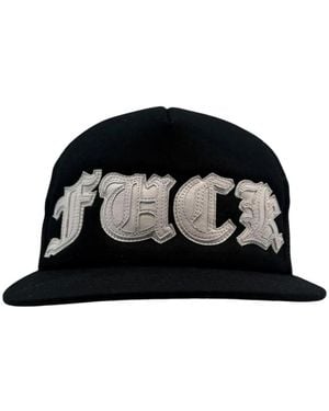 Chrome Hearts Leather-Patch Trucker Hat - Black