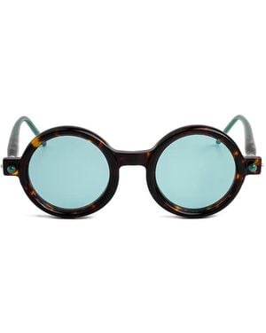 Kuboraum P1 Round-Frame Sunglasses - Black
