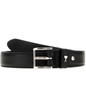 Ami Paris Paris Paris Belt 25 Mm - White