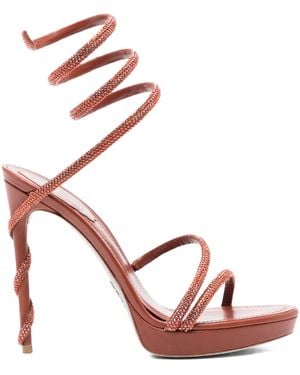 Rene Caovilla 130Mm Margot Sandals - Pink