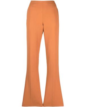 forte_forte Stretch Cady Crepe Low Waist Pants Clothing - Orange