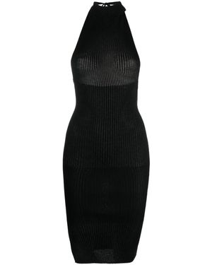 a. roege hove Emma Ribbed-Knit Dress - Black