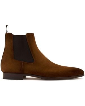 Magnanni Almond-Toe Suede Boots - Brown