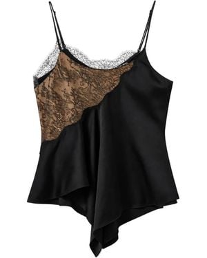 Stella McCartney Camisole-Top Aus Satin - Schwarz