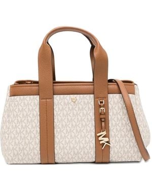 Michael Kors Small Romee Signature Logo Bag - Brown