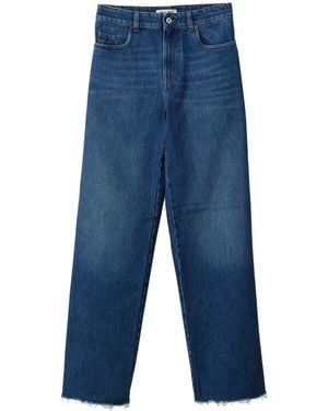 Miu Miu Vaqueros rectos con cinco bolsillos - Azul
