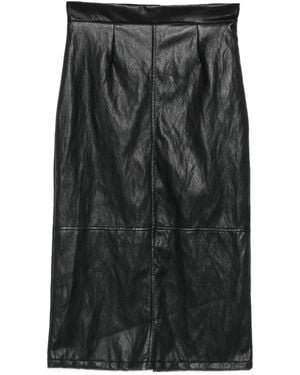 Dixie Jupe Mi-Longue À Taille Haute - Black