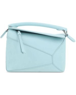 Loewe Mini Puzzle Edge Schultertasche - Blau