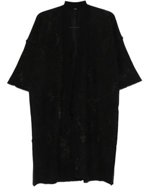 Label Under Construction V-Neck Cardigan - Black