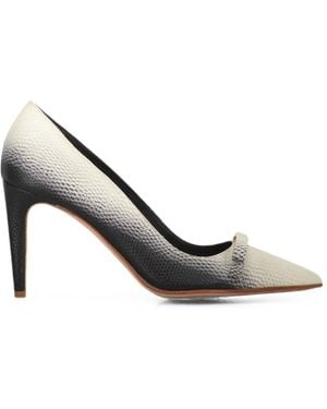 Red(V) Bow-Detail Ombré Court Shoes - White