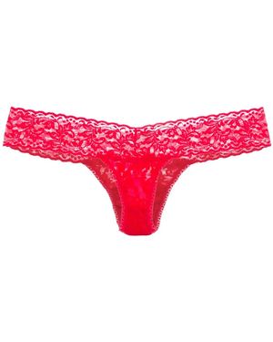 Hanky Panky Lace Thong - Rot