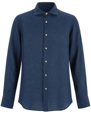 MC2 Saint Barth Linen Shirt - Blue
