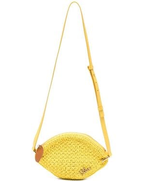 Chloé Tropicus Braided Rope Shoulder Bag - Yellow